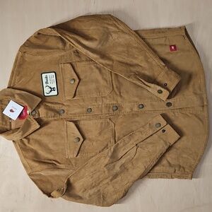 NWT Milwaukee Bucks SZ M Tan Corduroy Button-Up Jacket